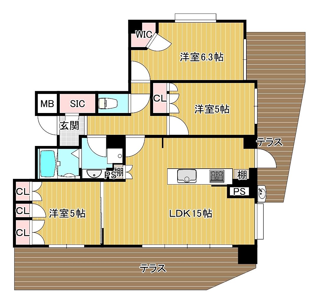 利便性を詰め込んだ永く住みたくなる住まい。
二重ロック！ペット飼育可能（使用細則あり）
